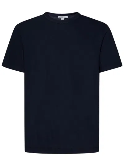 James Perse T-shirt Luxe Lotus Jersey  In Blu