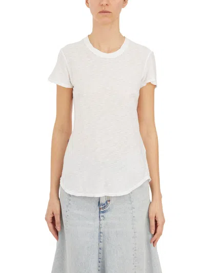 James Perse T-shirt In Cotone Girocollo In White