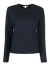James Perse Long-sleeve Round-neckt-shirt In Multicolour
