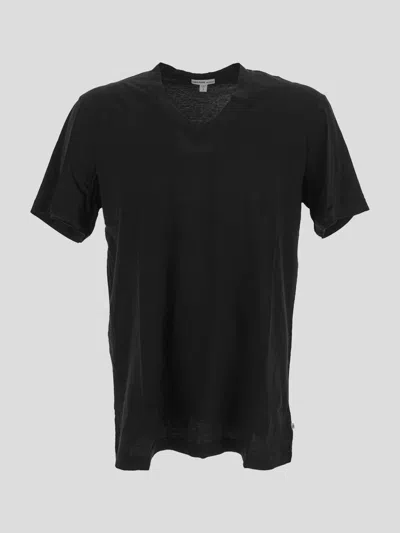 James Perse T-shirts & Tank Tops In Black