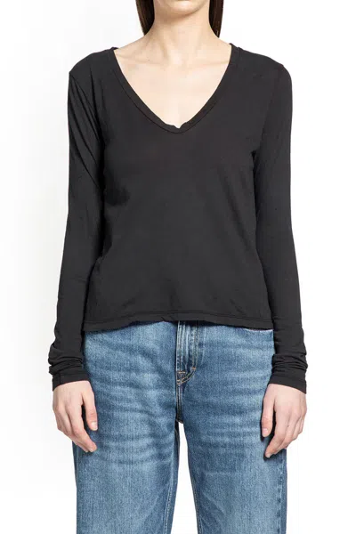 James Perse T-shirts & Tank Tops In Black