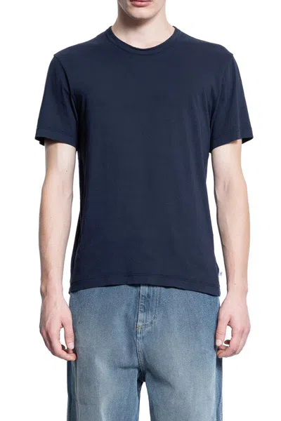 James Perse Cotton Tshirt In Blue