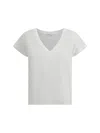 James Perse V-neck Short-sleeved T-shirt In White
