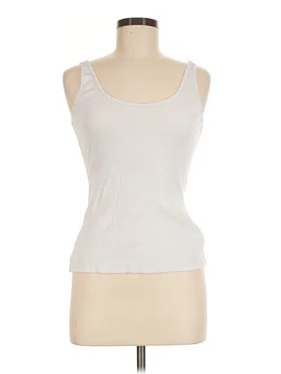 Pre-owned James Perse Tank Top Ivory Strapless Neckline Tops