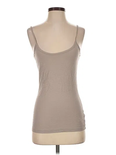 Pre-owned James Perse Tank Top Tan Strapless Neckline Tops