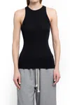 James Perse Ribbed Tank Top Tops Black In Black