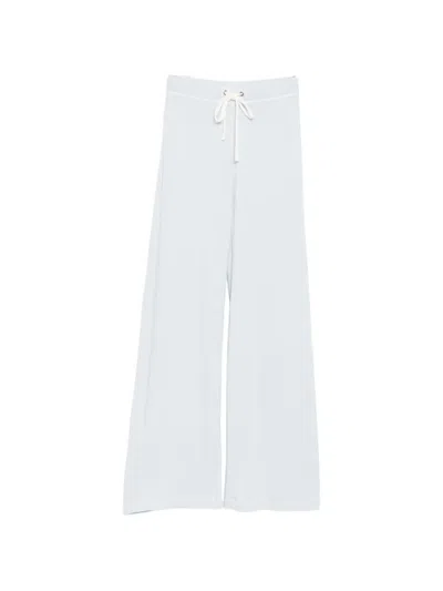 James Perse Terry Wide-leg Trousers In Blue