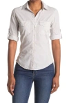 James Perse Three-quarter Sleeve Button-up Shirt