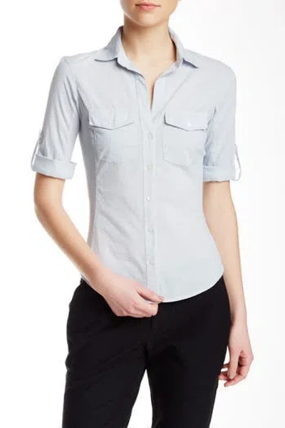James Perse Three-quarter Sleeve Button-up Shirt In Calistoga