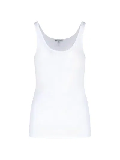 James Perse Classic Tank Top In Gold