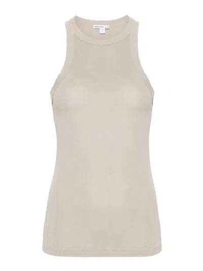 James Perse Fine-ribbed Tank Top In Toast