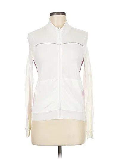 Pre-owned James Perse Track Jacket In White