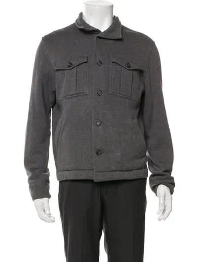 Pre-owned James Perse Trucker Jacket In Gray