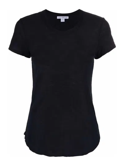 James Perse Tshirt Avvitata In Black