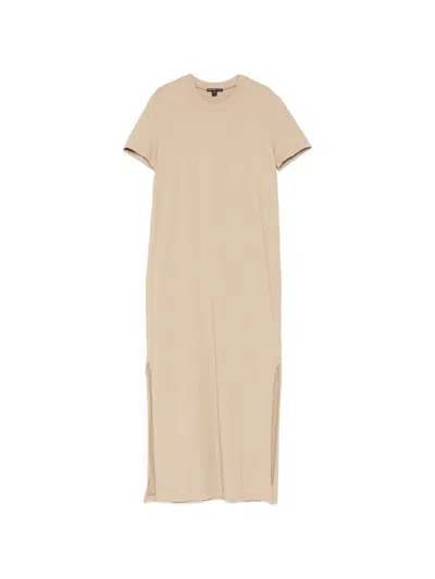 James Perse T-shirt Dress In Neutral
