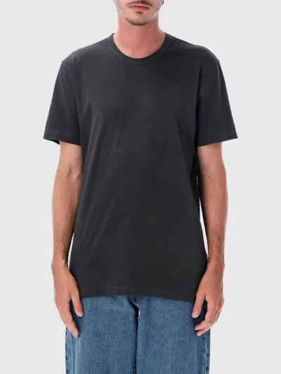 James Perse T-shirt Men Color Charcoal In Black
