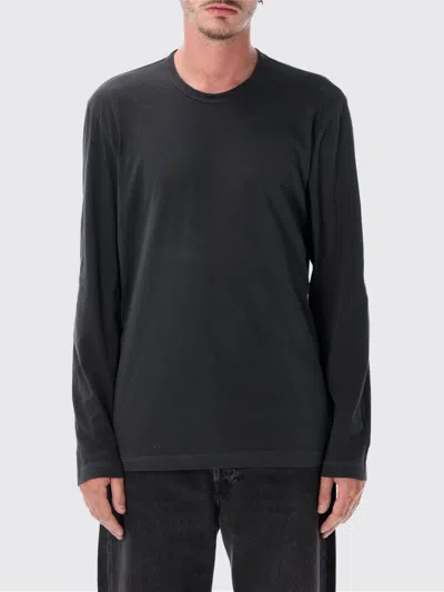 James Perse T-shirt Men Color Charcoal In Black