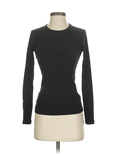 Pre-owned James Perse Turtleneck Sweater In Black