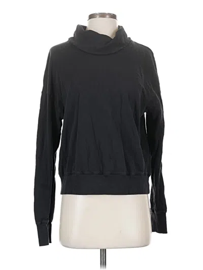 Pre-owned James Perse Turtleneck Sweater In Black