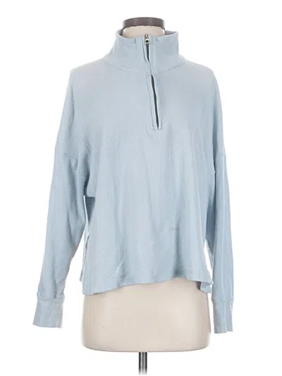 Pre-owned James Perse Turtleneck Sweater In Blue