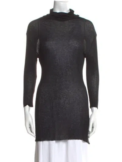 Pre-owned James Perse Turtleneck Sweater In Gray