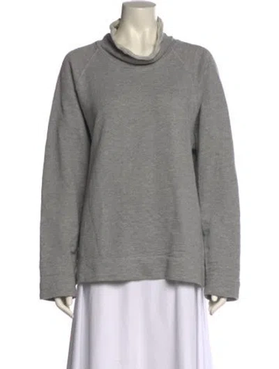 Pre-owned James Perse Turtleneck Sweater In Gray