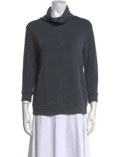 Pre-owned James Perse Turtleneck Sweater In Grey