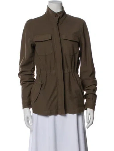 Pre-owned James Perse Utility Jacket In Brown