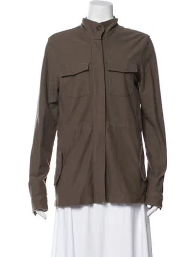 Pre-owned James Perse Utility Jacket In Brown