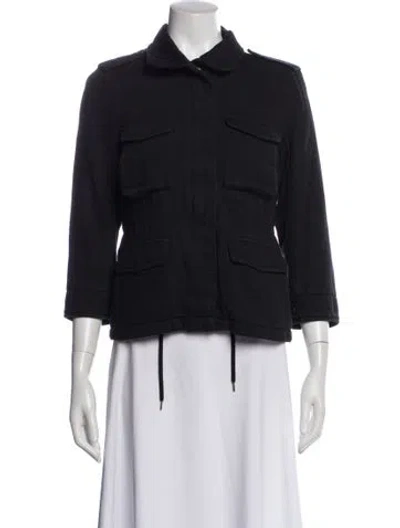 Pre-owned James Perse Utility Jacket In Gray