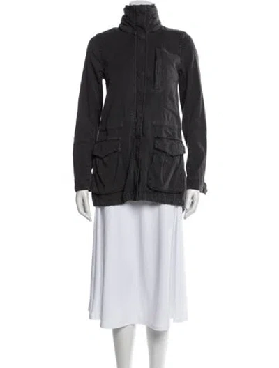 Pre-owned James Perse Utility Jacket In Gray