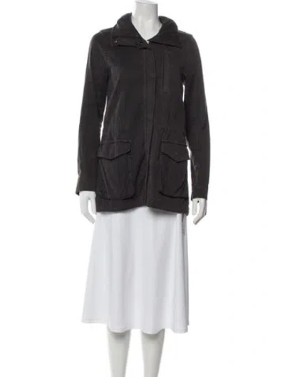 Pre-owned James Perse Utility Jacket In Gray