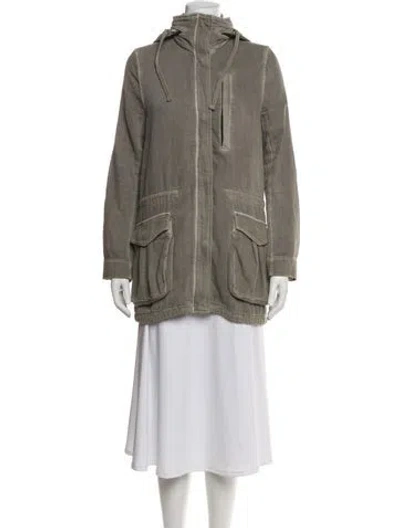 Pre-owned James Perse Utility Jacket In Gray