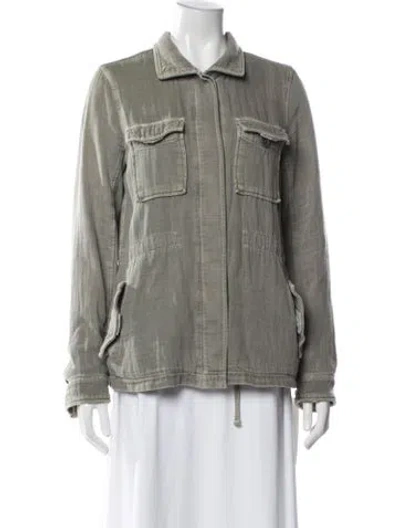 Pre-owned James Perse Utility Jacket In Gray