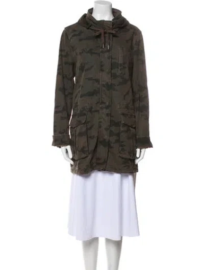 Pre-owned James Perse Utility Jacket In Green