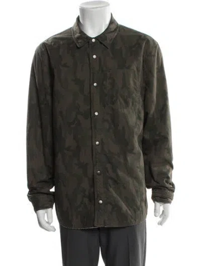 Pre-owned James Perse Utility Jacket In Green