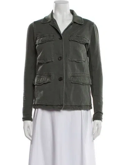 Pre-owned James Perse Utility Jacket In Green