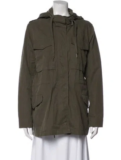 Pre-owned James Perse Utility Jacket In Green