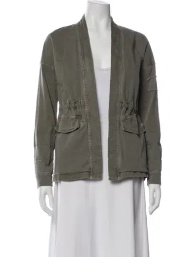 Pre-owned James Perse Utility Jacket In Green