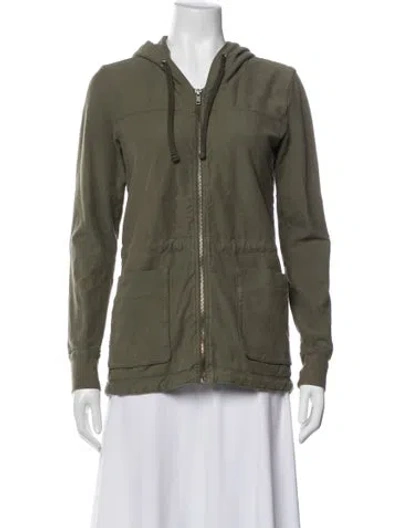 Pre-owned James Perse Utility Jacket In Green