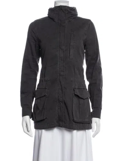 Pre-owned James Perse Utility Jacket In Grey