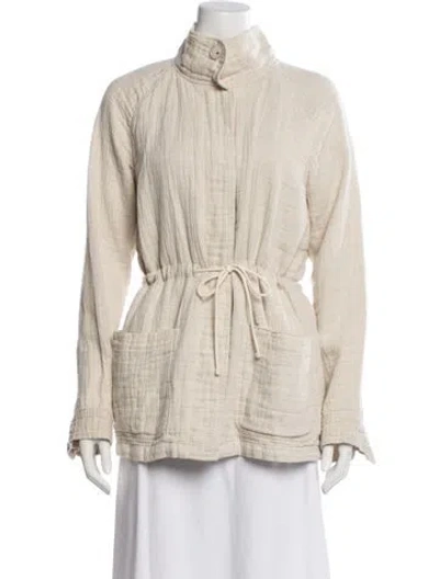 Pre-owned James Perse Utility Jacket In Neutral