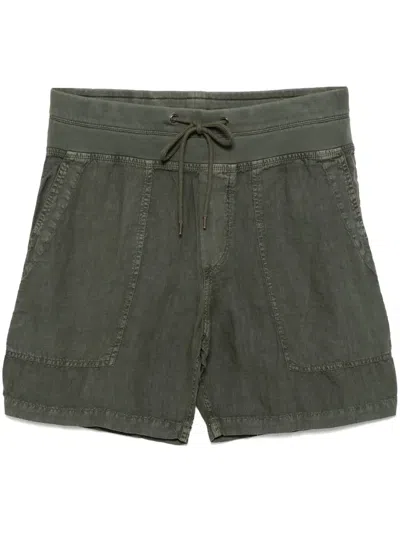 James Perse Utility Shorts Aus Leinen In Grün