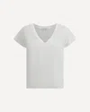 James Perse V-neck Short-sleeved T-shirt In White