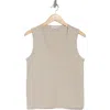 James Perse V-neck Cotton Tank In Mineral