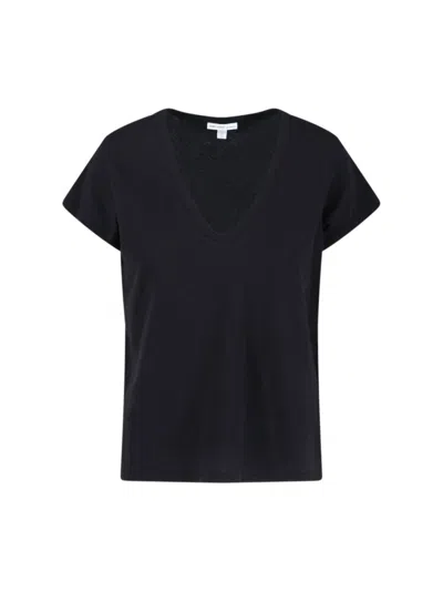 JAMES PERSE JAMES PERSE V-NECK T-SHIRT – BLACK