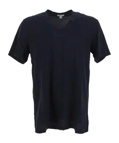 James Perse V-neck T-shirt In Deep Blue