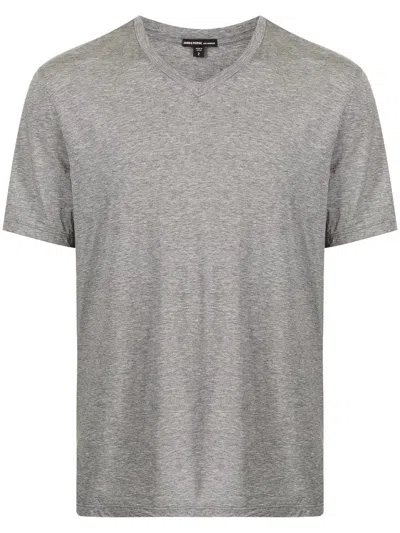 James Perse V-neck T-shirt In Grey