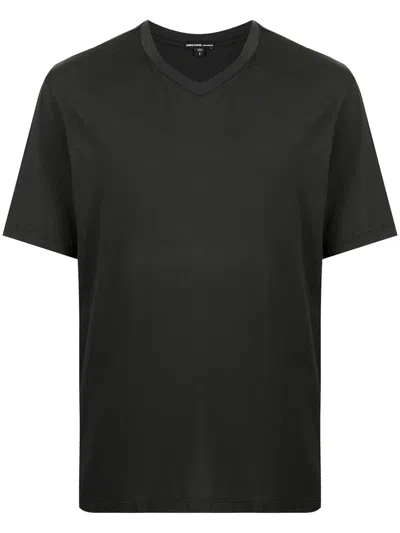 James Perse V-neck T-shirt In Grey