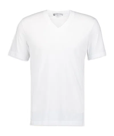 James Perse V-neck T-shirt In White